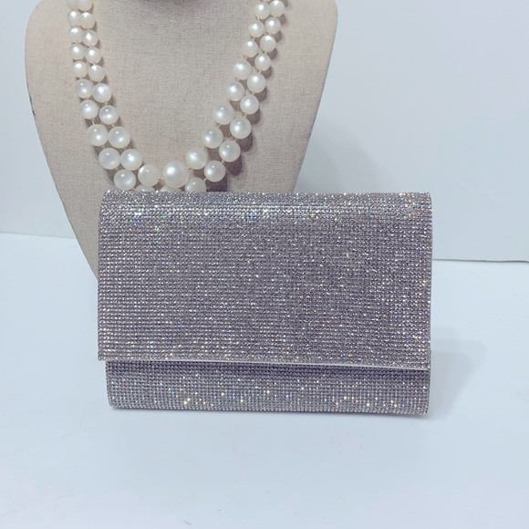 Rhinestone clutch clear irridescent - Picture 1 of 14